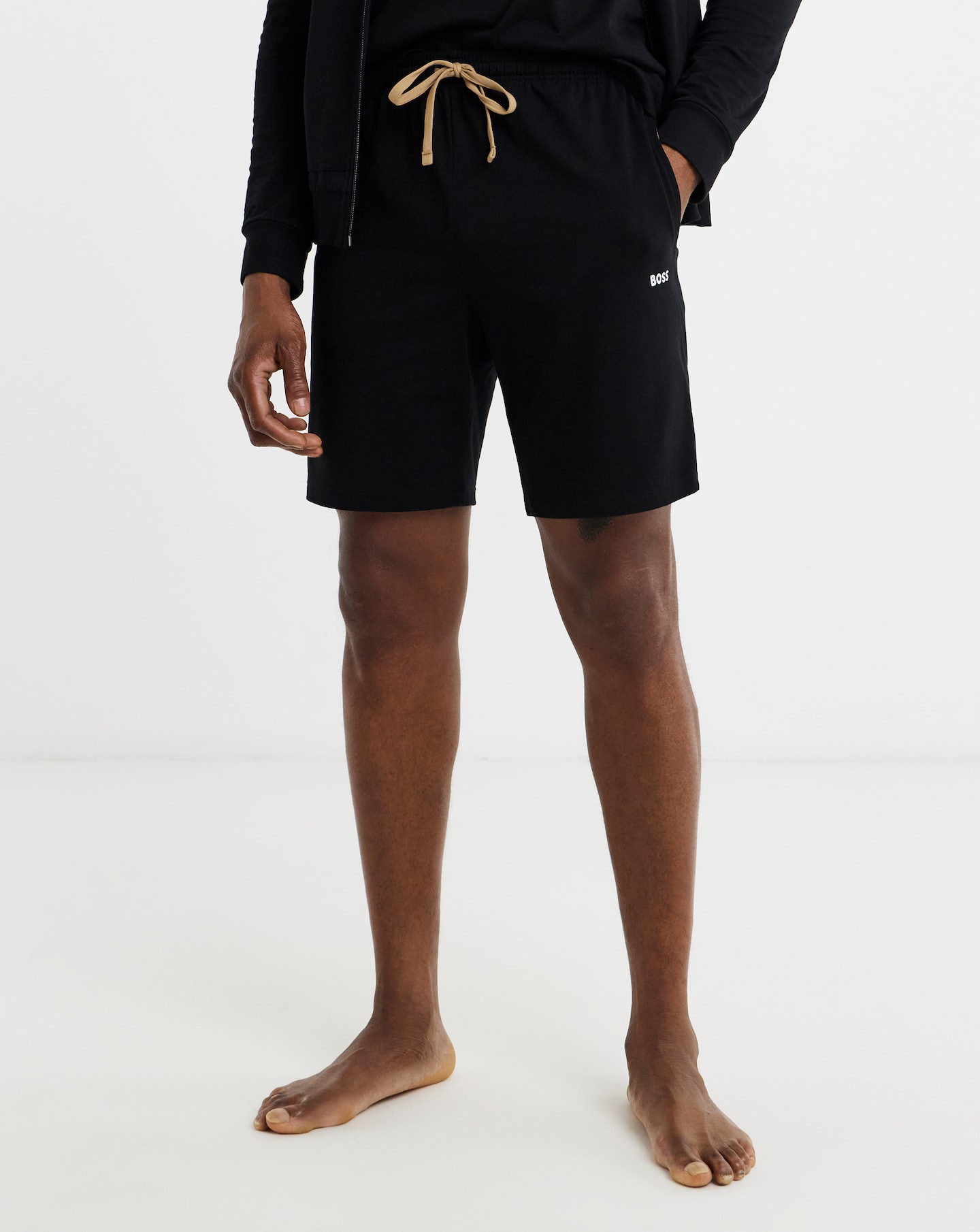 New In - BOSS Mix & Match Lounge Short - Black