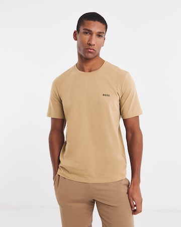 BOSS Mix & Match Short Sleeve Lounge T-Shirt - Beige