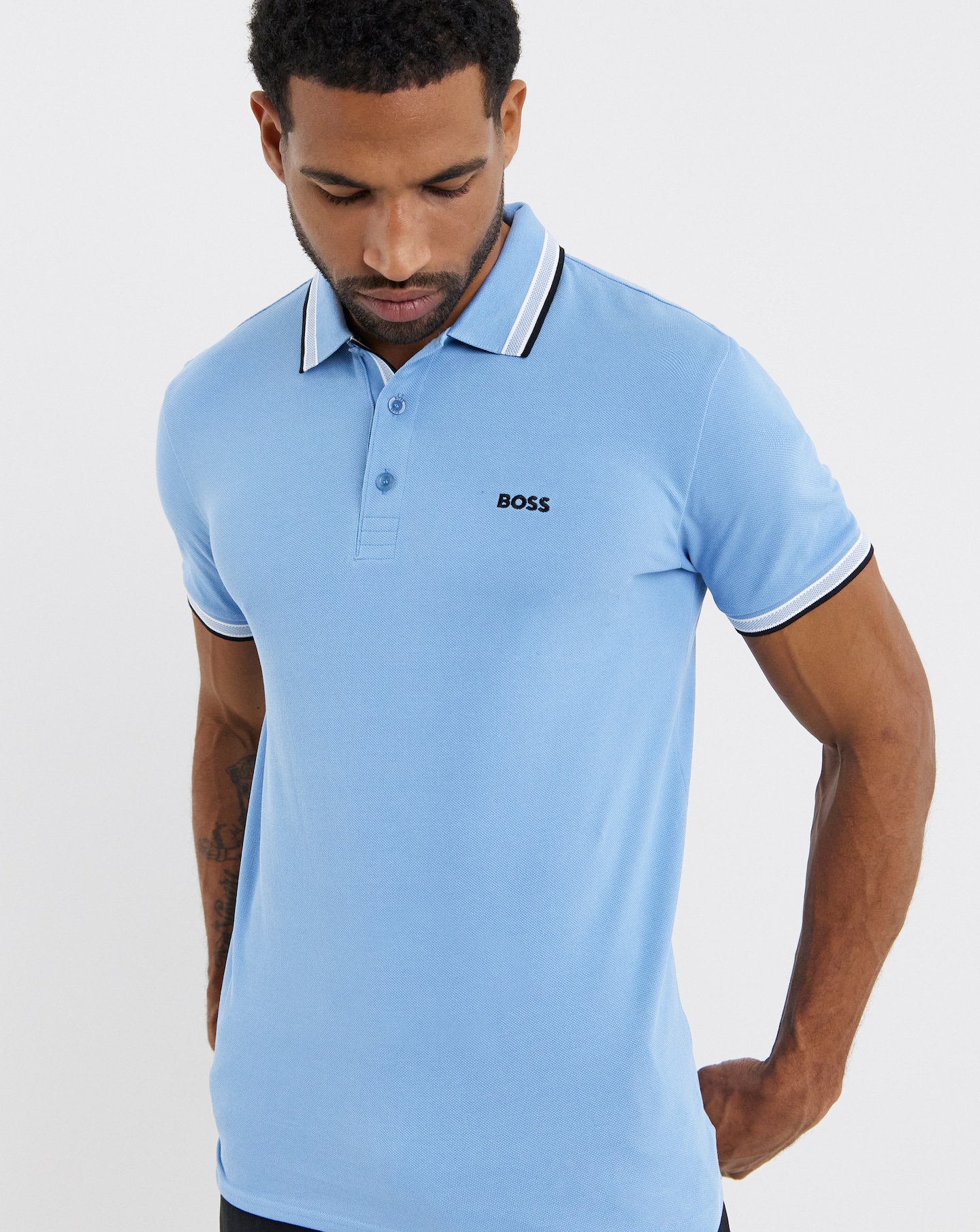 New In - BOSS Classic Paddy Polo - Light Blue
