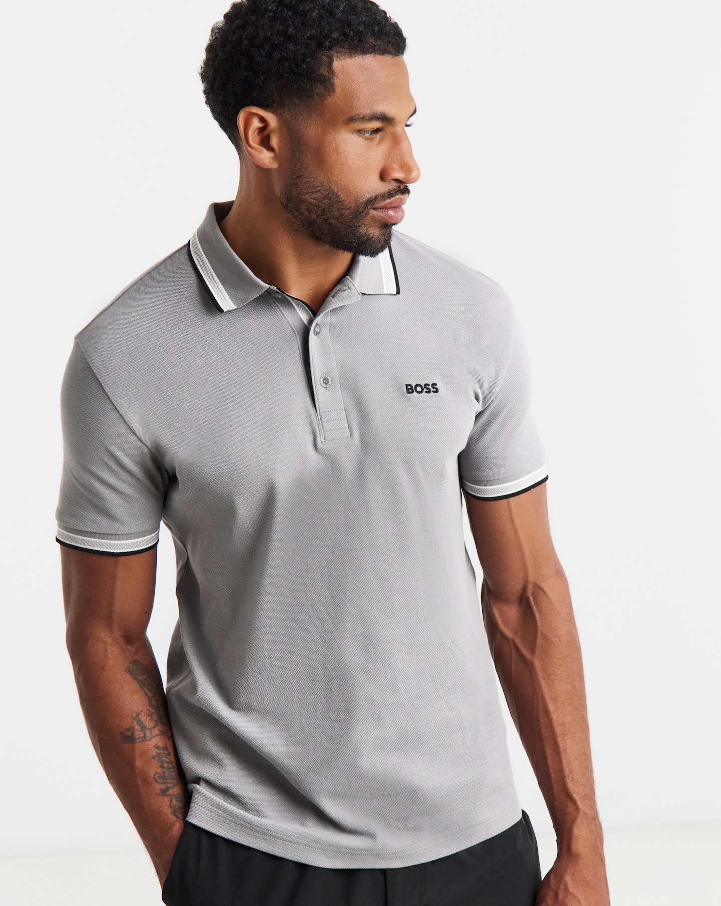 New In - BOSS Classic Paddy Polo - Grey