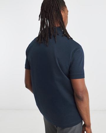 BOSS Short Sleeve Paddy Stripe Polo - Navy