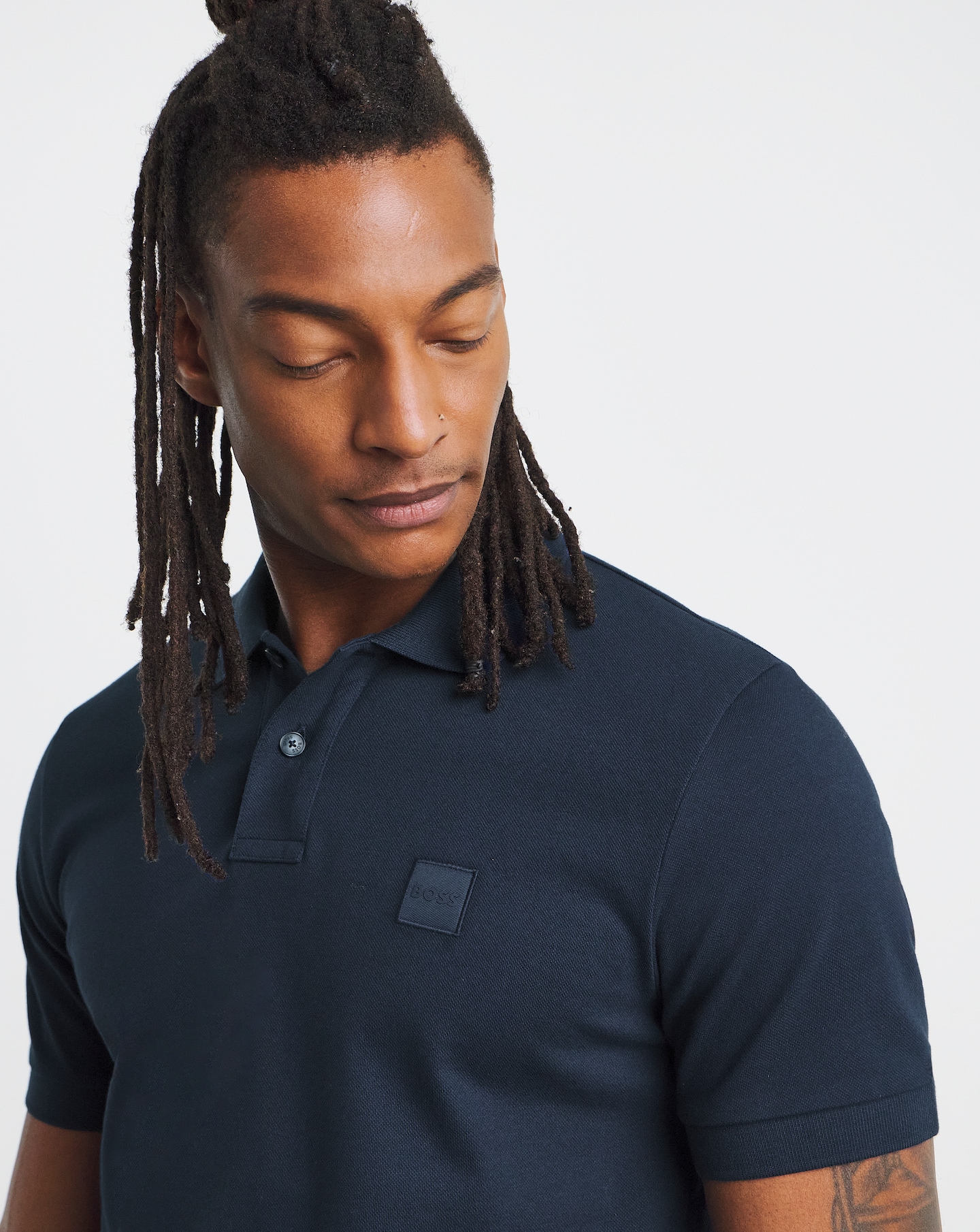 BOSS Badge Polo - Blue