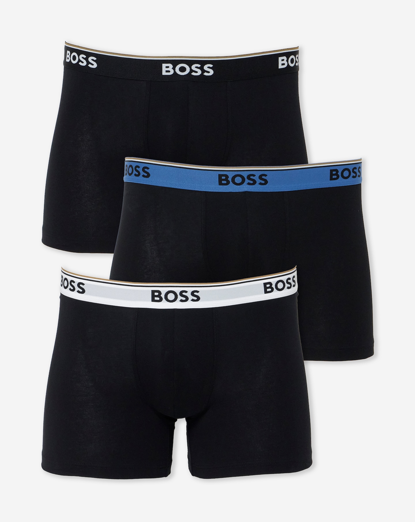 New In - BOSS 3 Pack Power Boxer Brief - Black