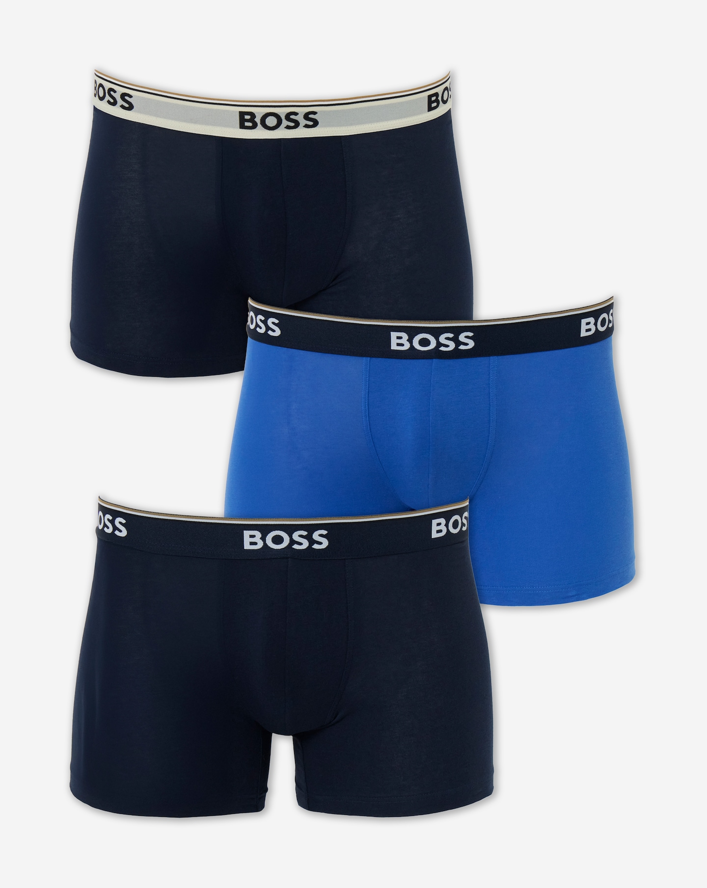 New In - BOSS 3 Pack Power Boxer Brief - Blue