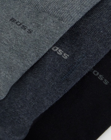 BOSS 3 Pack Classic Socks - Navy/Grey