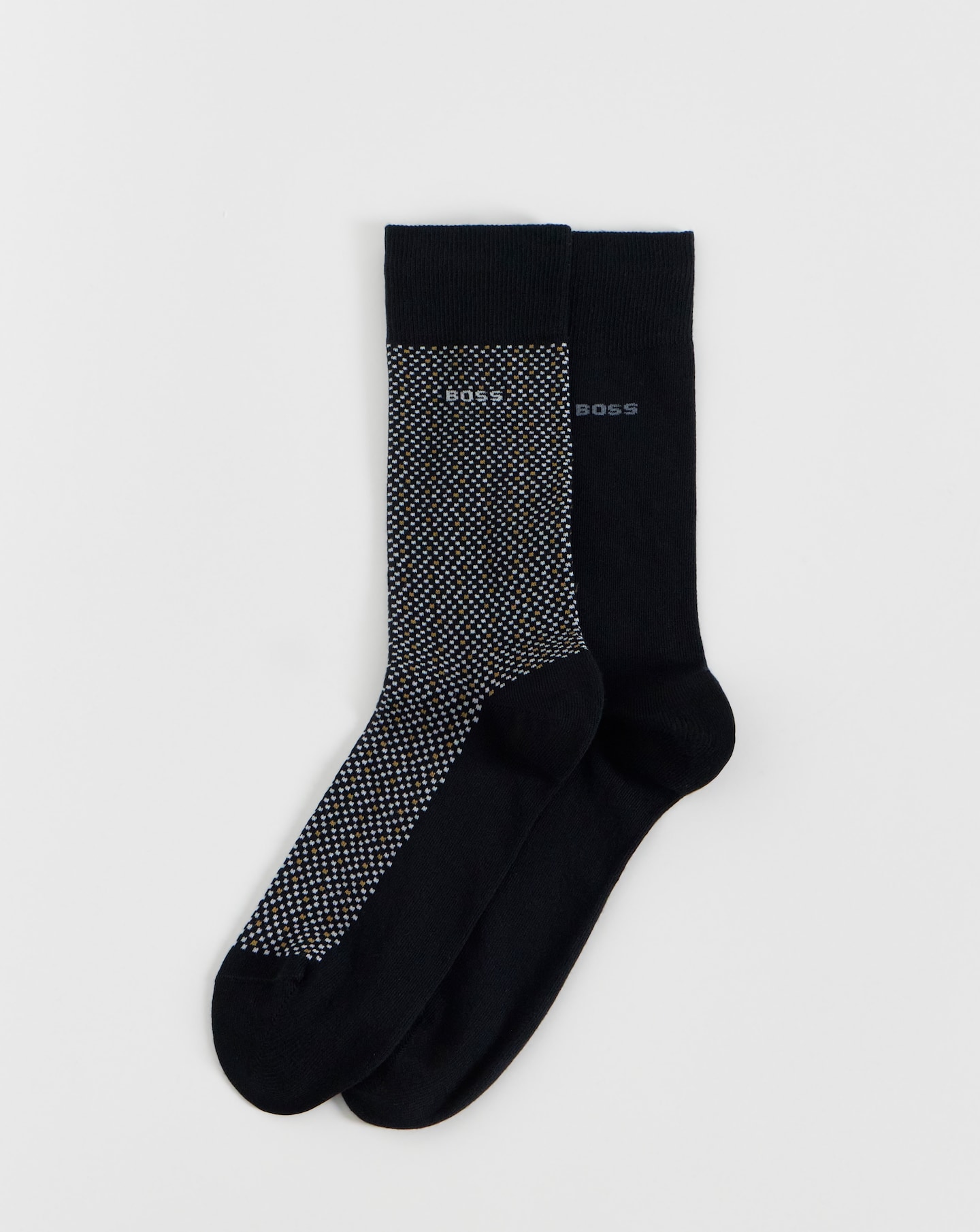 New In - BOSS 2 Pack Mini Cube Print Socks