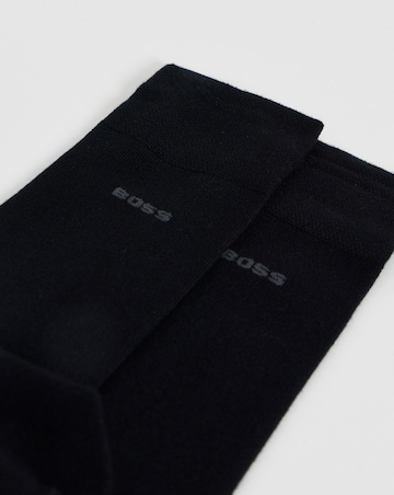 BOSS 2 Pack Bamboo Socks - Black
