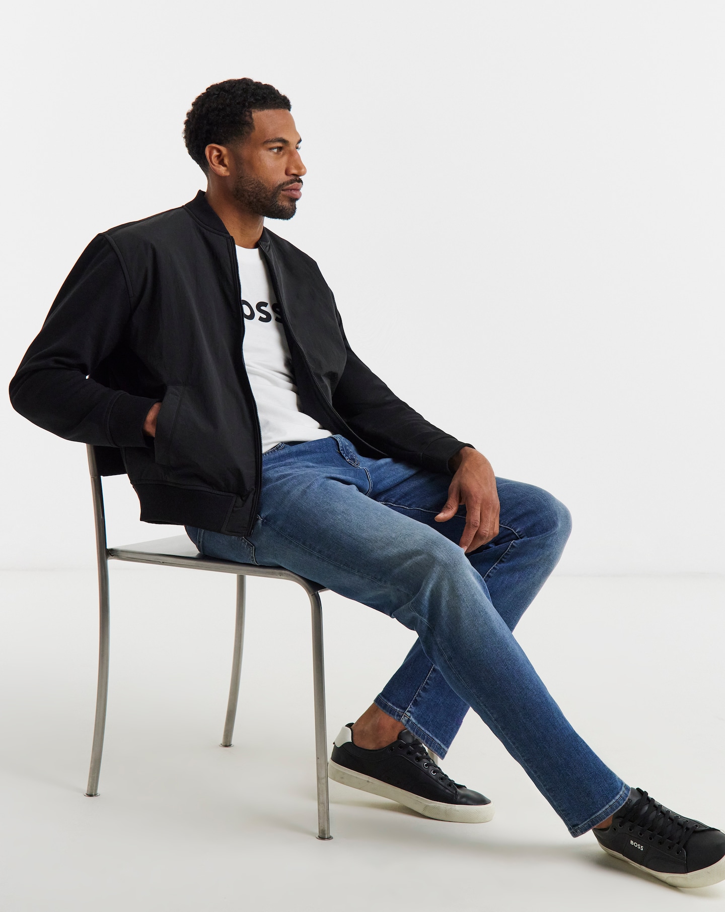 New In - BOSS Hybrid Jacket - Black