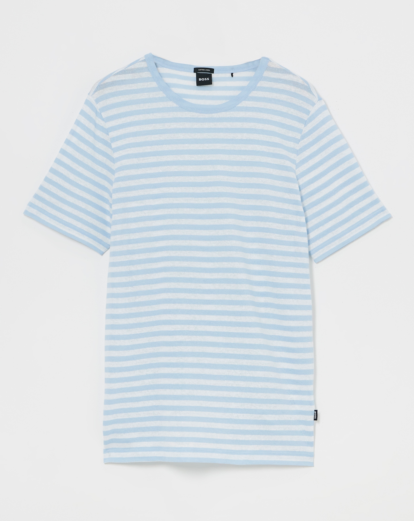 BOSS Linen Mix Crew Neck T-shirt