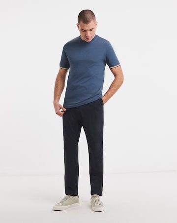 BOSS Short Sleeve Tipped Arm T-Shirt - Blue