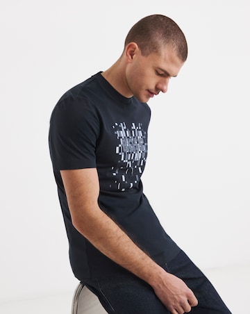BOSS Short Sleeve Graphic Logo T-Shirt - Navy