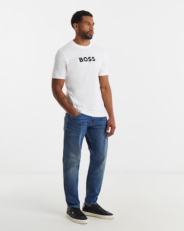 BOSS Short Sleeve Large Logo T-Shirt - White