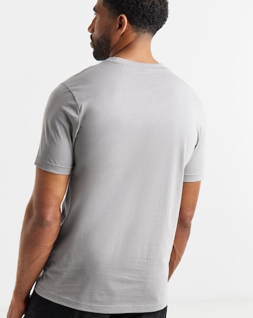 BOSS Short Sleeve Large Logo T-Shirt - Grey