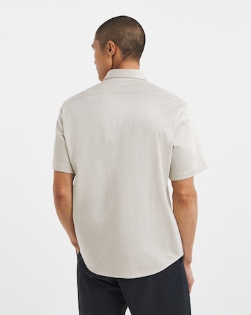 BOSS Short Sleeve Motion Stretch Shirt - Light Beige