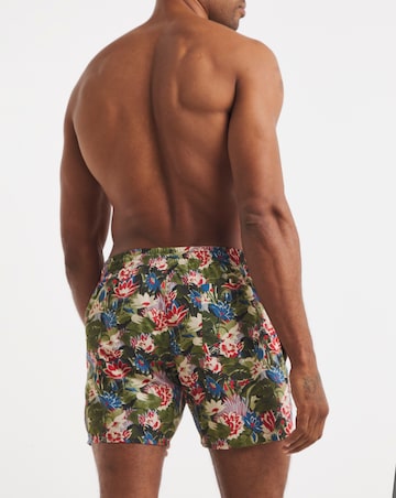 BOSS Piraha Printed Swimshort - Green