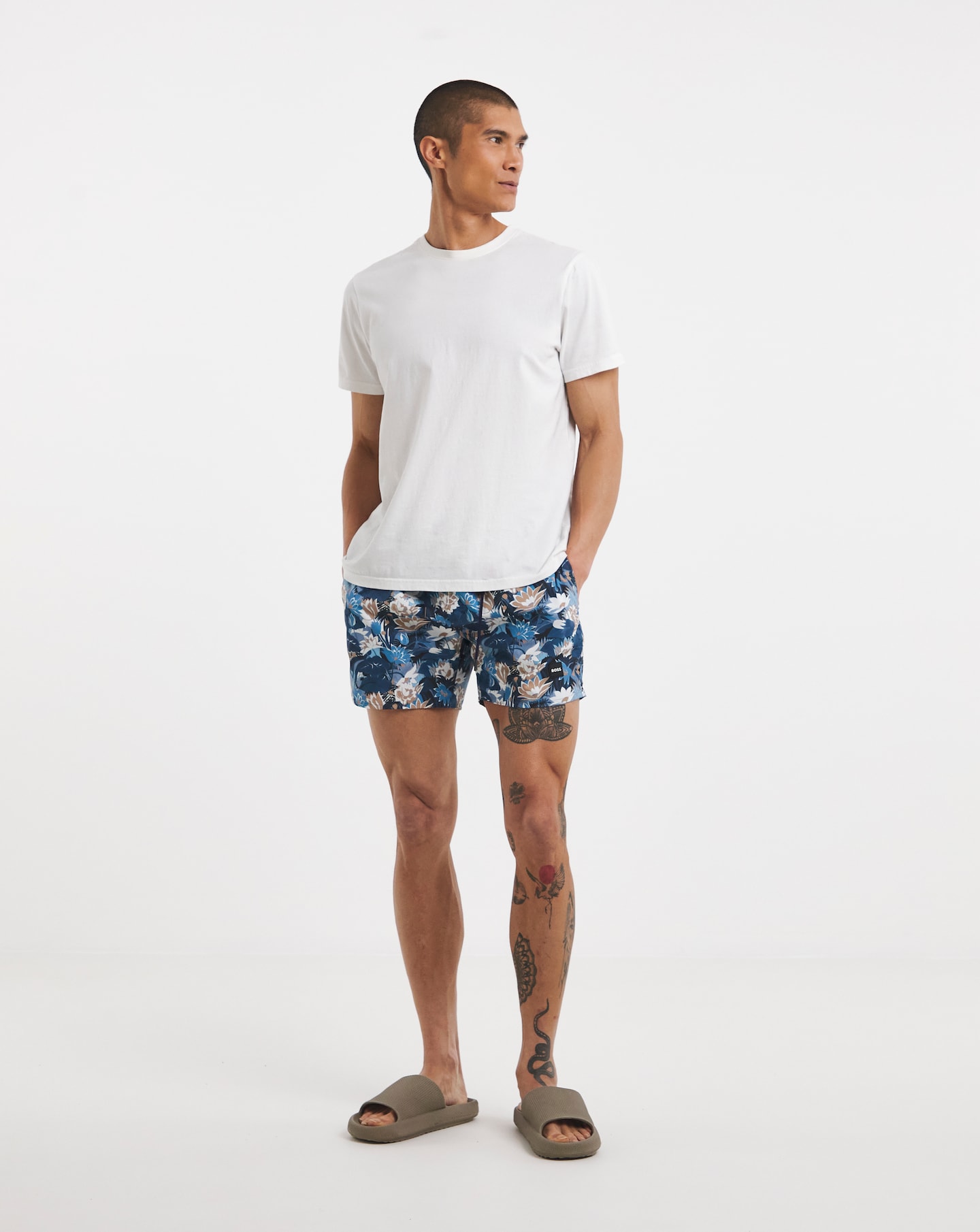 New In - BOSS Piraha Printed Swimshort