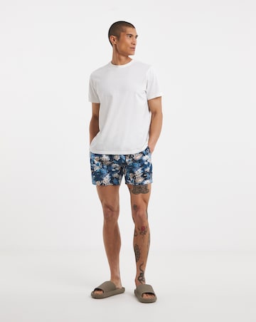 BOSS Piraha Printed Swimshort - Blue