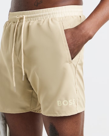 BOSS Starfish Logo Swimshort - Beige