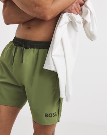 BOSS Starfish Logo Swimshort - Green
