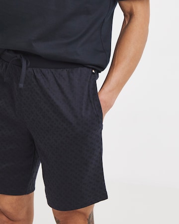 BOSS Relax Lounge Short Set - Navy