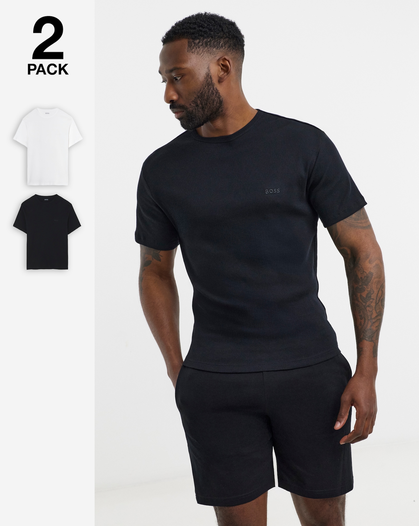 New In - BOSS 2 Pack Rib T-Shirt