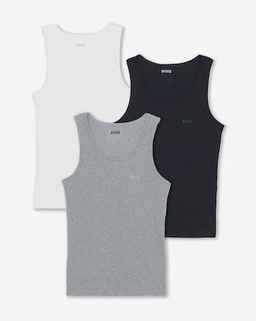 BOSS 3 Pack Rib Vest - Multi