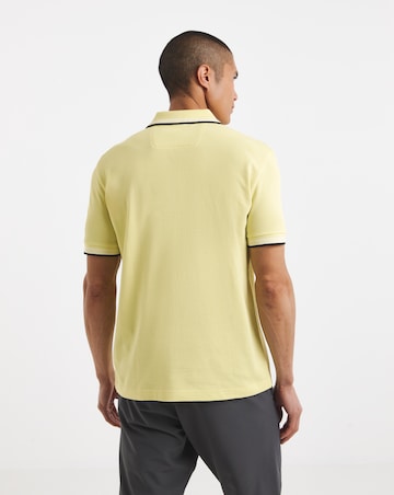 BOSS Short Sleeve Classic Paddy Pique Polo - Yellow