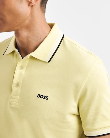 BOSS Short Sleeve Classic Paddy Pique Polo - Yellow