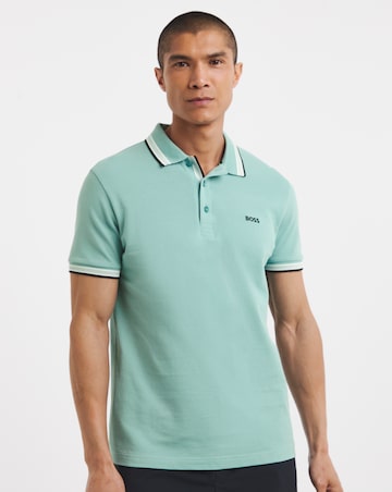 BOSS Short Sleeve Classic Paddy Pique Polo - Turquoise