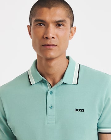 BOSS Short Sleeve Classic Paddy Pique Polo - Turquoise