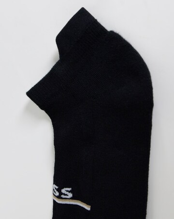 BOSS 2 Pack Iconic Trainer Socks - Black