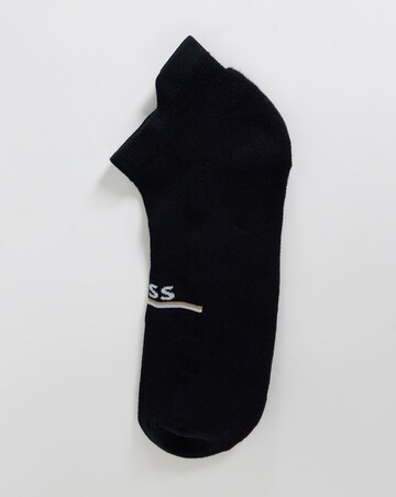 BOSS 2 Pack Iconic Trainer Socks - Black