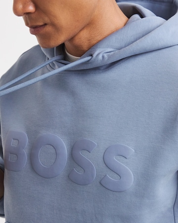 BOSS Soody Logo Hoodie - Blue