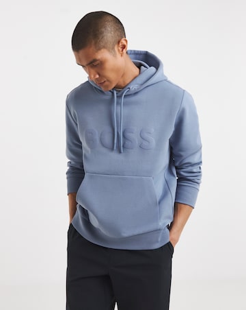 BOSS Soody Logo Hoodie - Blue
