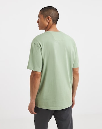 BOSS Short Sleeve Relax Fit Centre Logo T-Shirt - Sage