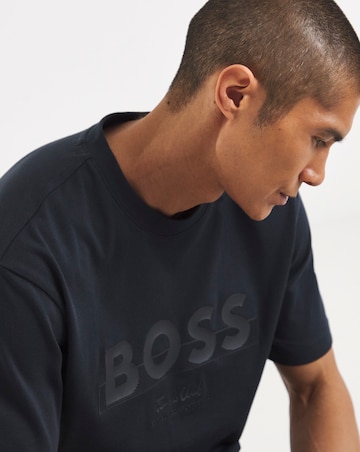 BOSS Short Sleeve Graphic Logo T-Shirt - Navy