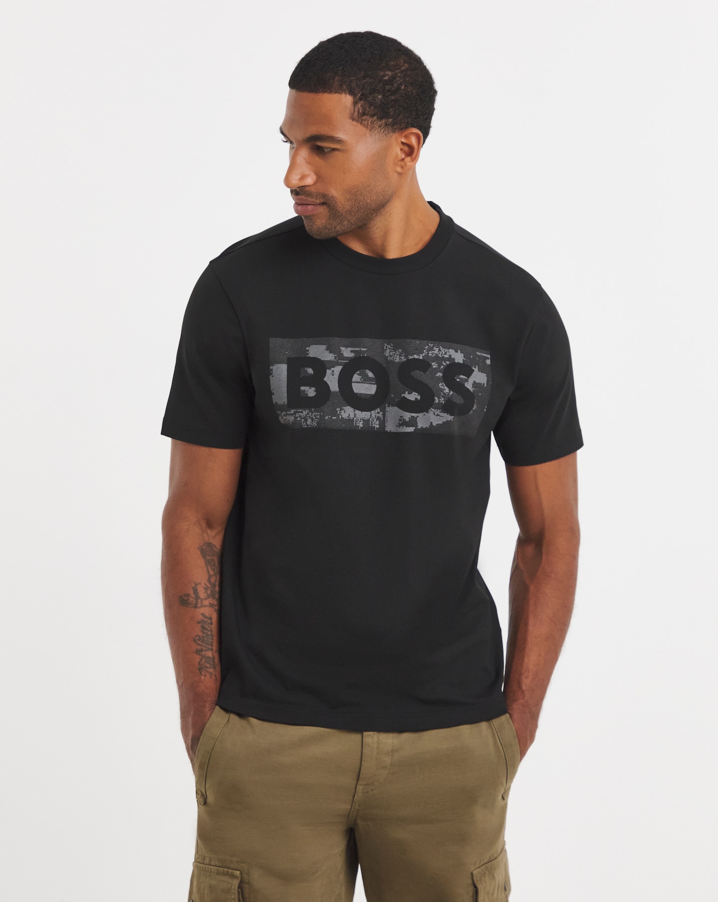 New In - BOSS Globe Graphic Logo T-Shirt
