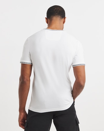 BOSS Short Sleeve Tipped T-Shirt - White
