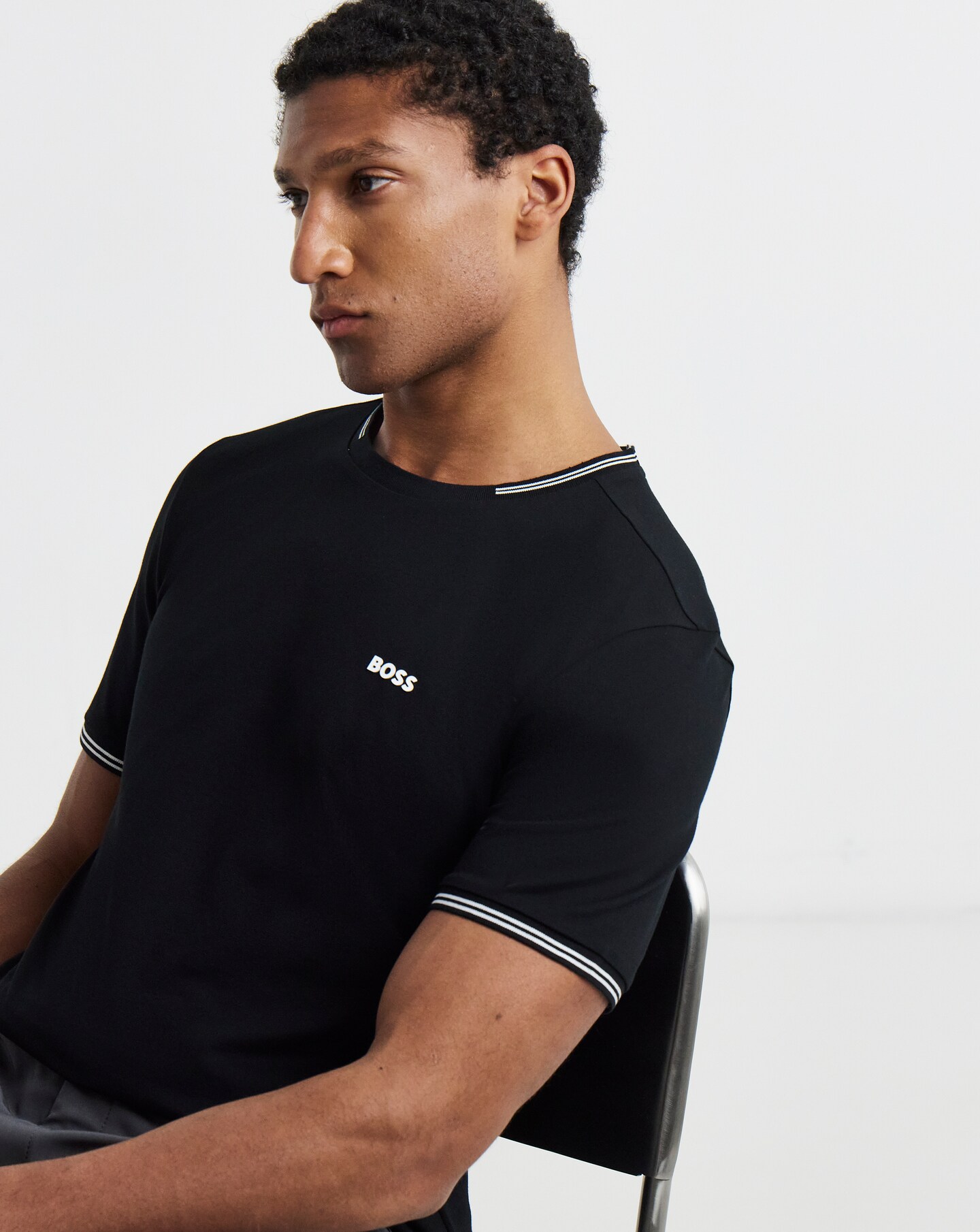 New In - BOSS Tipped T-Shirt