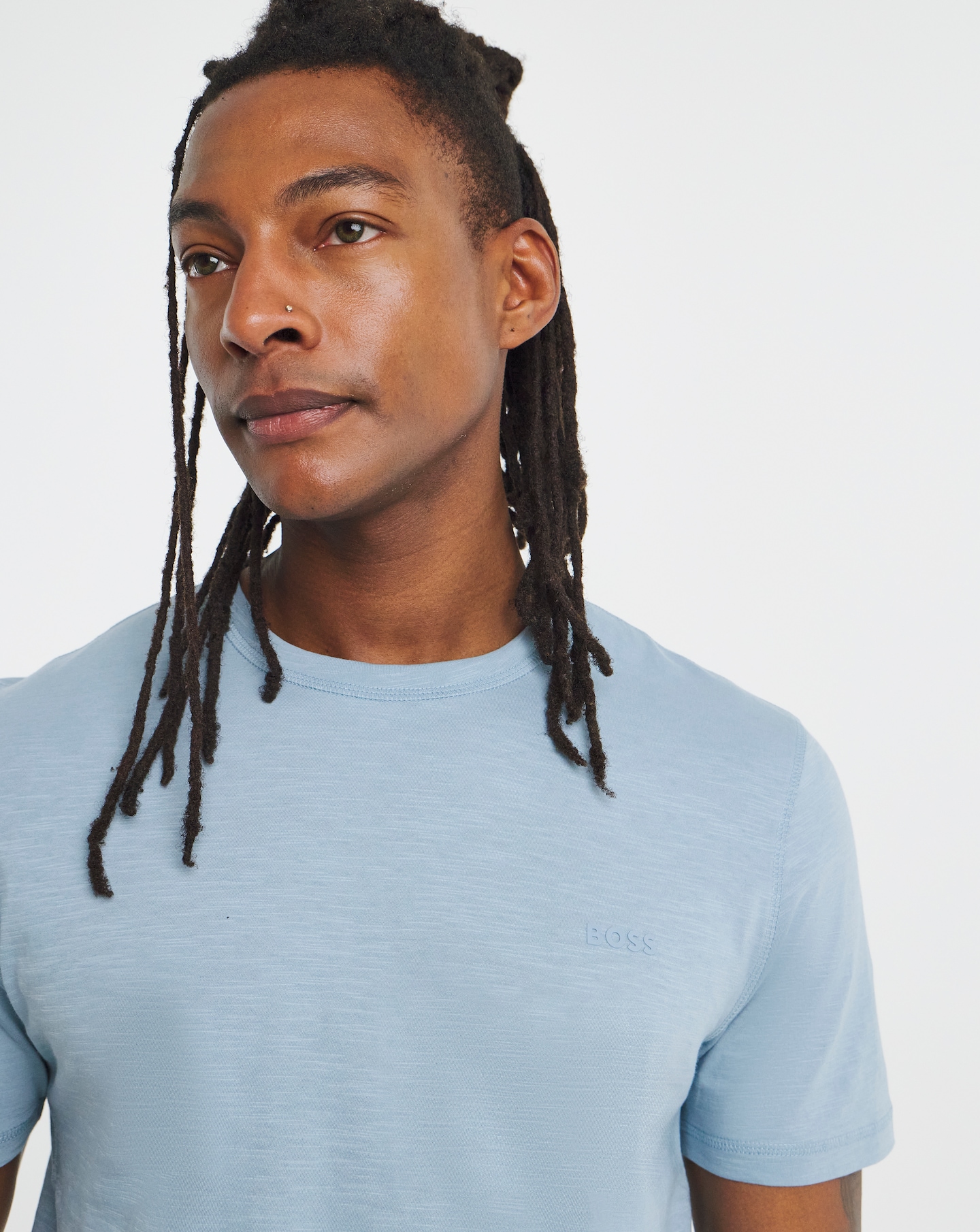 New In - BOSS Cotton Slub T-Shirt