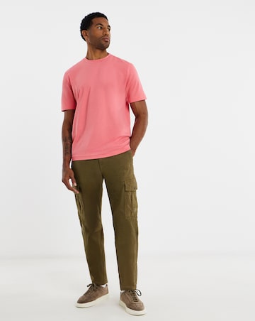 BOSS Short Sleeve Relax Fit Logo T-Shirt - Bright Pink