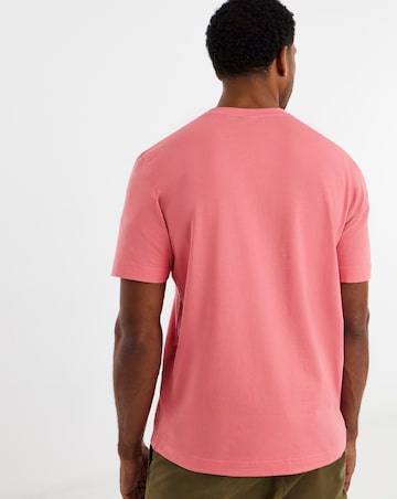 BOSS Short Sleeve Relax Fit Logo T-Shirt - Bright Pink