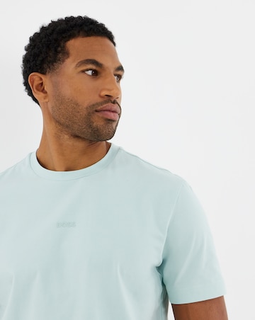 BOSS Short Sleeve Relax Fit Logo T-Shirt - Aqua