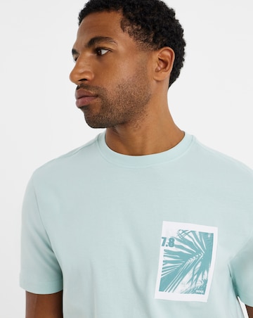 BOSS Short Sleeve Graphic T-Shirt - Aqua