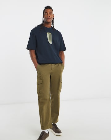 BOSS Short Sleeve Graphic Logo T-Shirt - Navy