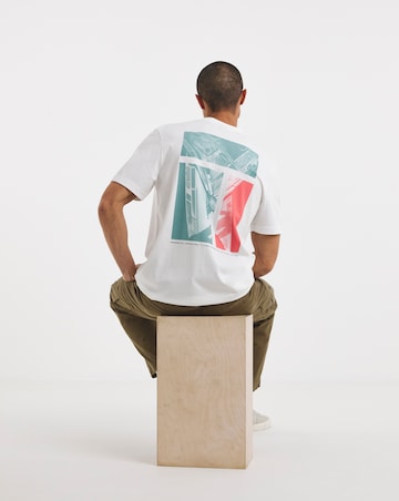 BOSS Short Sleeve Back Graphic T-Shirt - White