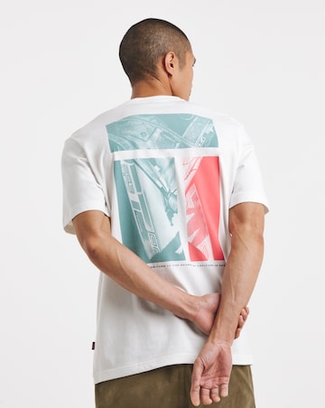 BOSS Short Sleeve Back Graphic T-Shirt - White