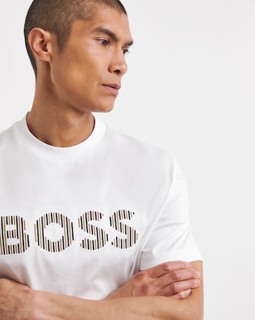 BOSS Short Sleeve Embroidered Logo T-Shirt - White
