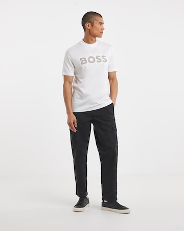 BOSS Short Sleeve Embroidered Logo T-Shirt - White