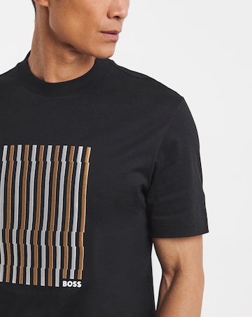 BOSS Short Sleeve Embroidered Graphic T-Shirt - Black